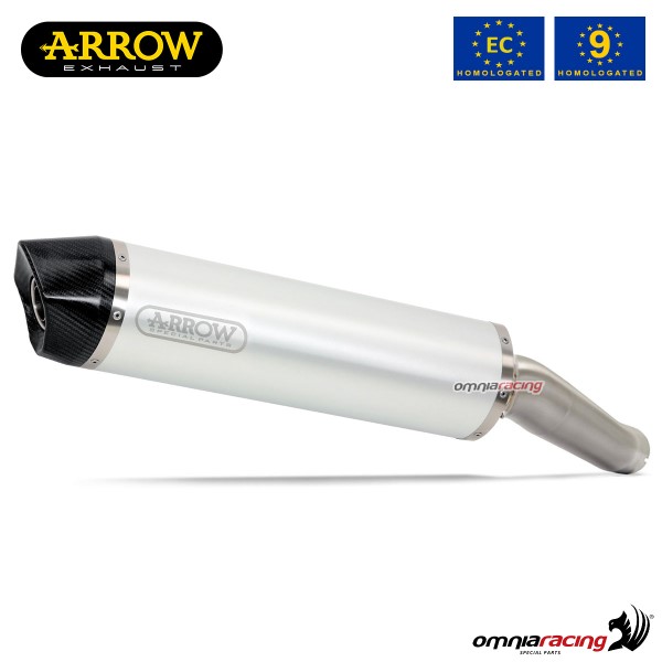 Terminale di scarico Arrow Maxi Race-Tech omologato in alluminio per Bmw K1300R 2009>2016