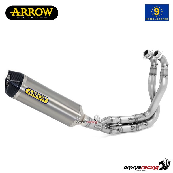 Arrow full system exhaust approved in titanium for Kawasaki ER6N 2012>2016