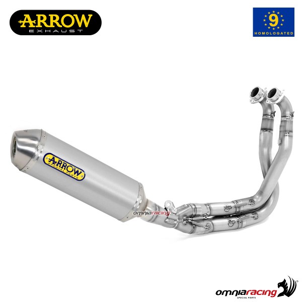 Arrow full system exhaust approved in aluminum for Kawasaki Versys 650 2017>2023