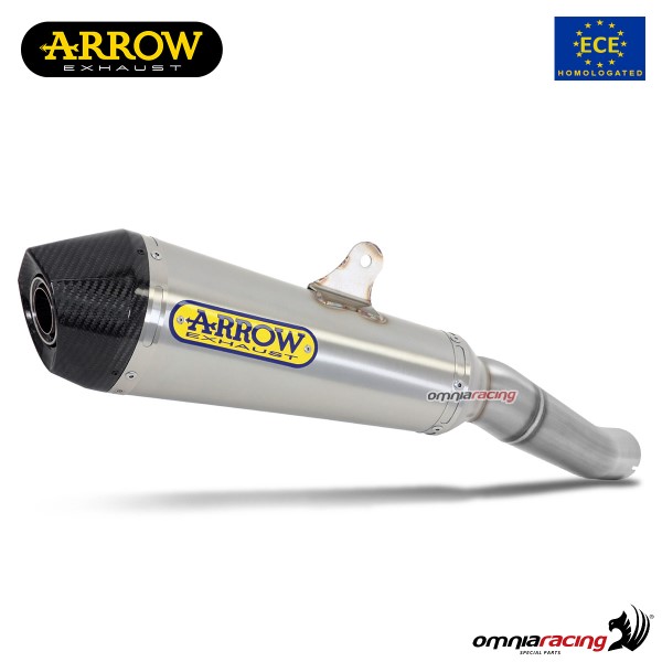 Terminale di scarico Arrow X-Kone omologato in acciaio per Honda CB500F/R 2013>2015