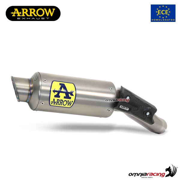 Terminale di scarico Arrow GP2 omologato in titanio per KTM 890 Duke R 2020>2023