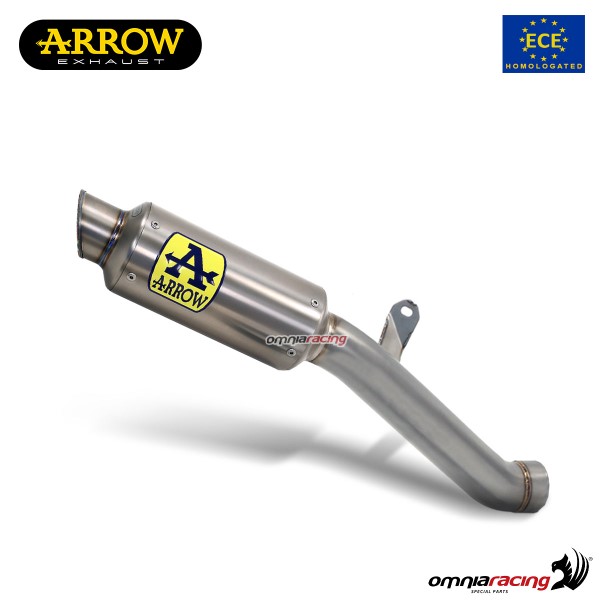 Arrow exhaust GP2 slip-on titanium approved for Husqvarna Svartpilen/Vitpilen 401 2018>2019