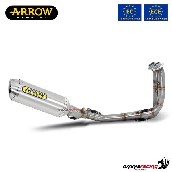 Arrow Thunder full system exhaust approved in aluminum for Yamaha Tracer 700 2020>2022