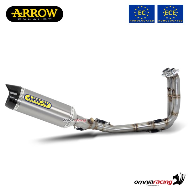 Impianto di scarico completo Arrow Thunder omologato in titanio per Yamaha Tracer 700 2016>2019