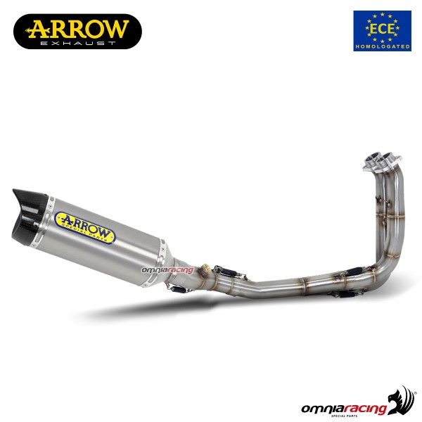 Impianto di scarico completo Arrow Thunder omologato in titanio per Yamaha Tracer 700 2016>2019