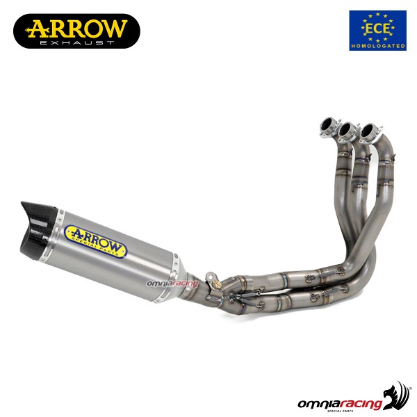 Impianto di scarico completo Arrow Thunder omologato in titanio per Yamaha Tracer 900 2015>2020
