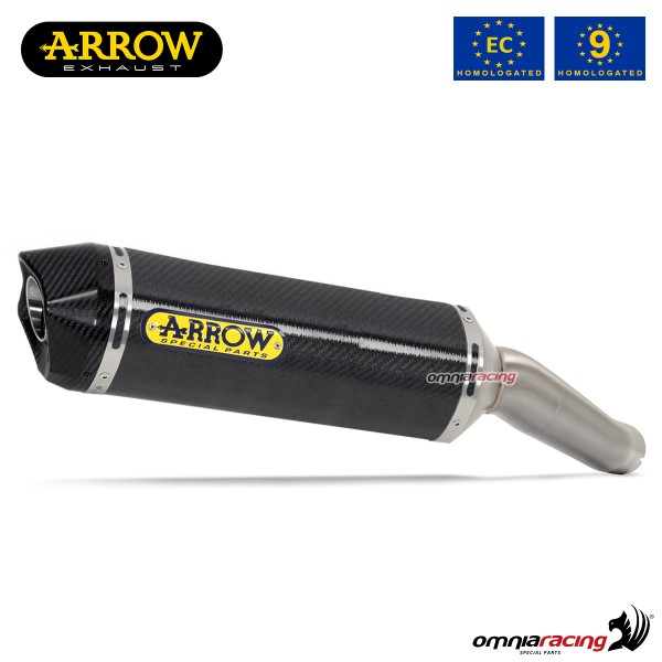 Arrow exhaust Race-Tech slip-on carbon approved for Aprilia Tuono V4 1100RR/Factory 2015>2016