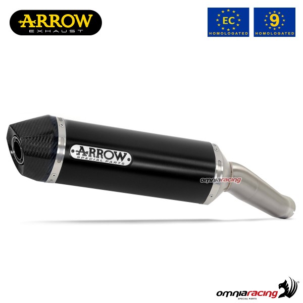 Arrow exhaust Race-Tech slip-on aluminum dark approved for Yamaha XJR1300 2007>2017