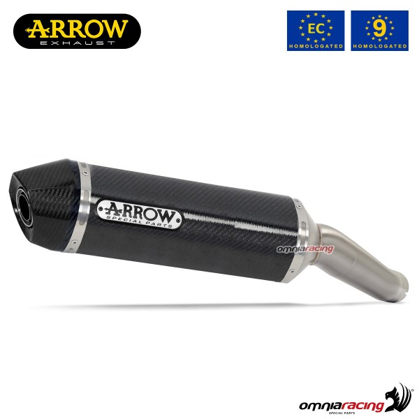 Arrow exhaust Race-Tech slip-on carbon approved for Yamaha XJR1300 2007>2017