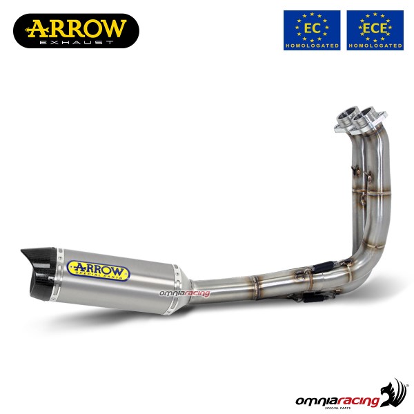 Impianto di scarico completo Arrow Thunder omologato in titanio per Yamaha Tracer 700 2016>2019