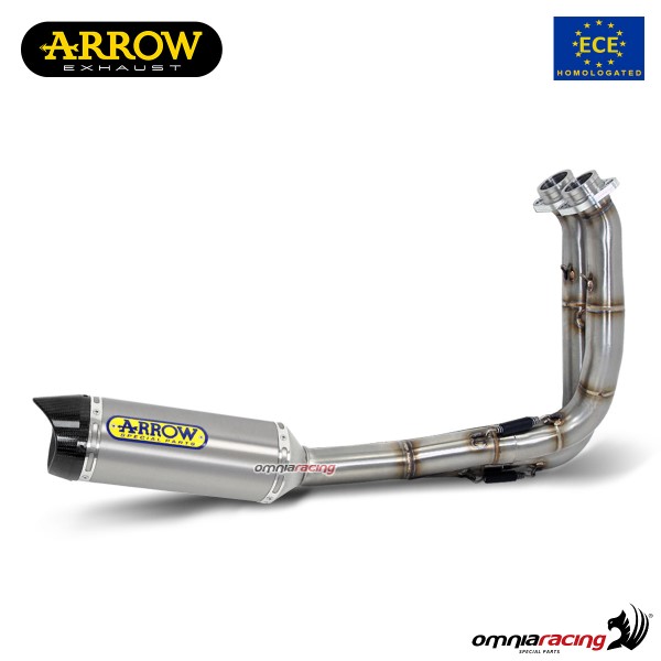 Impianto di scarico completo Arrow Thunder omologato in titanio per Yamaha Tracer 700 2016>2019