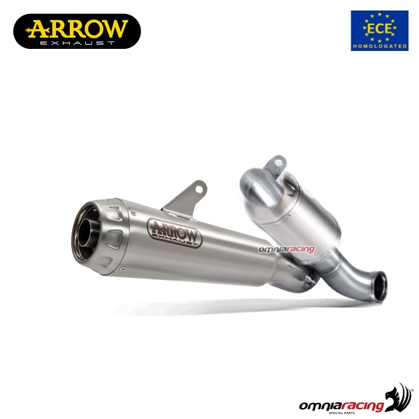 Scarico Arrow Pro-Race omologato in acciaio per Ducati Scrambler 800 Desert Sled 2017>2020