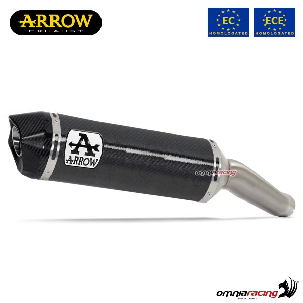Arrow exhaust Race-Tech slip-on carbon approved for Aprilia Tuono V4 1100 Factory 2019>2020