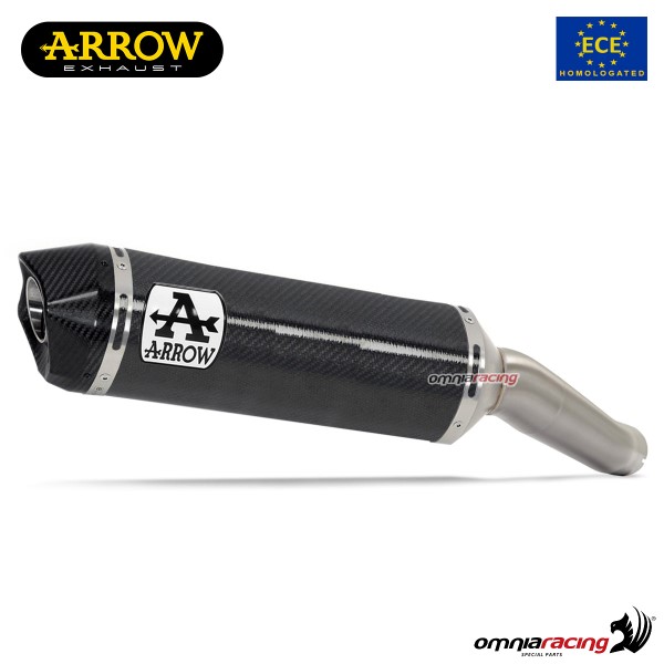 Arrow exhaust Race-Tech slip-on carbon approved for Aprilia Tuono V4 1100 Factory 2019>2020