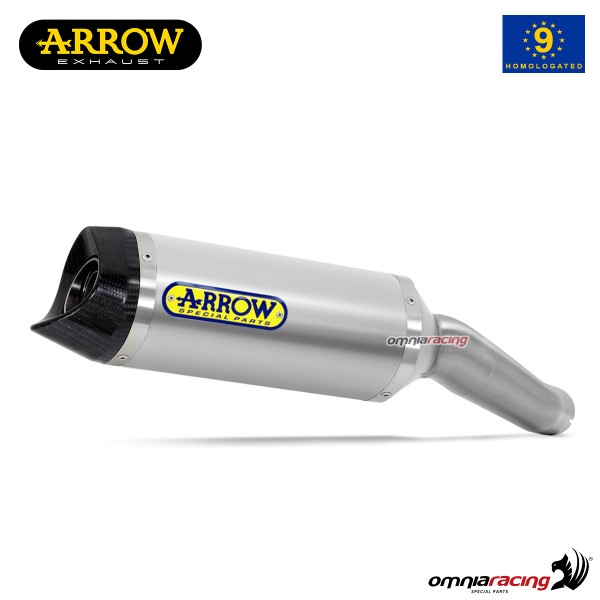 Arrow exhaust Thunder slip-on aluminum approved for Yamaha R6 2006>2016