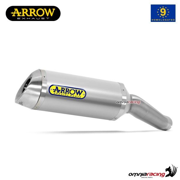 Arrow exhaust Thunder slip-on aluminum approved for Yamaha R6 2006>2016