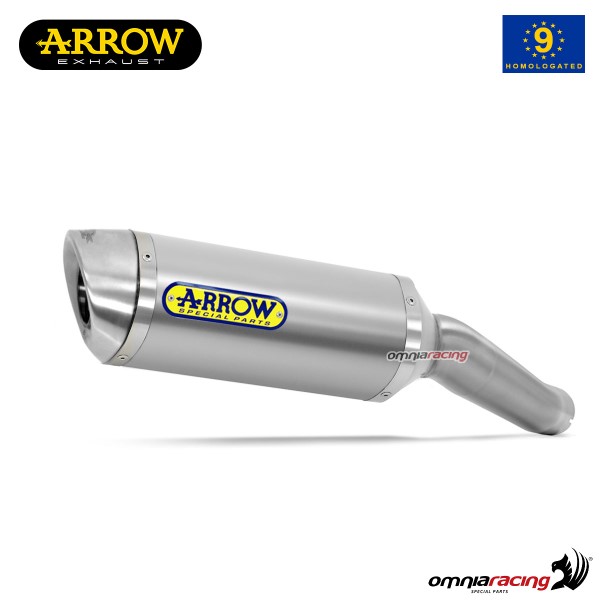 Terminale di scarico Arrow Thunder omologato in alluminio per Honda CB600F 2011>2013