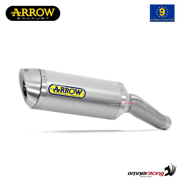 Terminale di scarico Arrow Thunder omologato in alluminio per Suzuki SVF650 Gladius 2009>2015