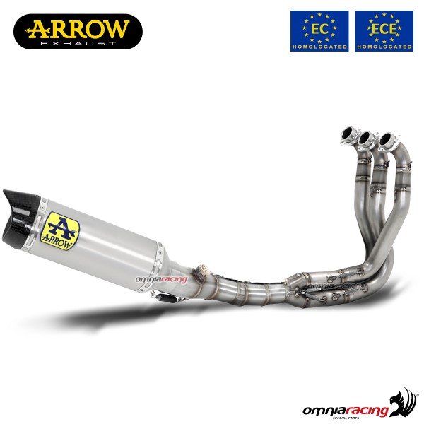 Arrow Thunder Full System Exhaust Approved in Titanium for Yamaha 