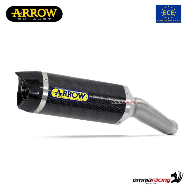 Arrow exhaust Thunder slip-on carbon approved for Yamaha R3 2019>2020