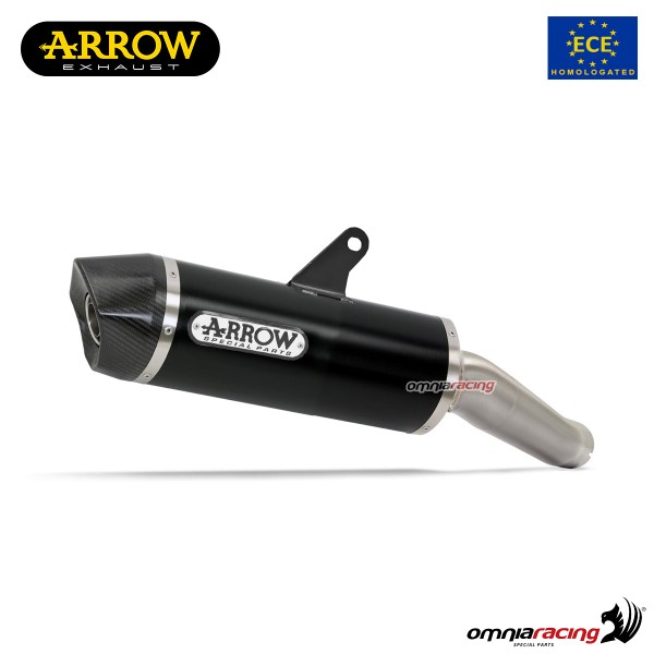 Arrow exhaust Indy Race slip-on dark aluminum approved for Kawasaki Ninja 1000SX/Tourer 2020>