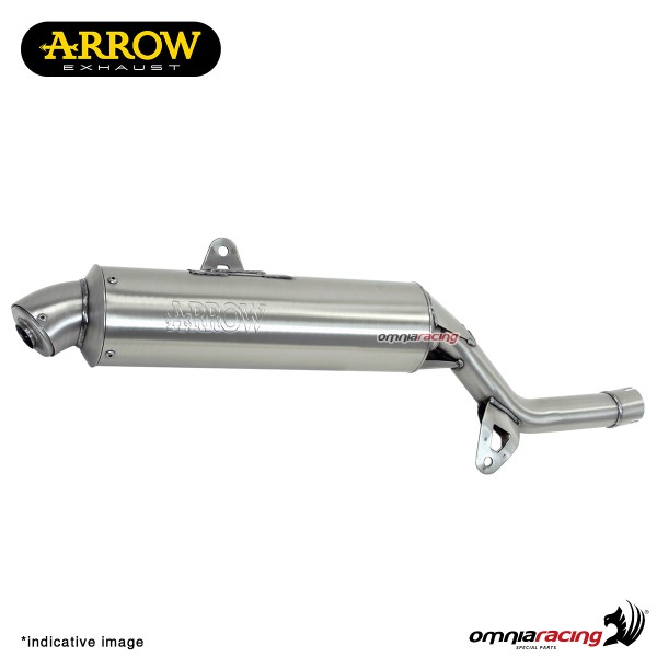 Terminale di scarico Arrow Enduro racing in acciaio inox per Suzuki DR350S 1990>1995