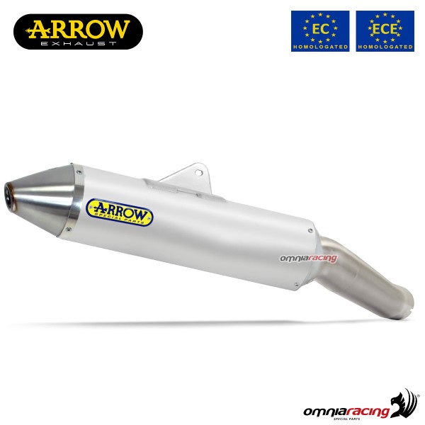 Terminale di scarico Arrow Thunder omologato in alluminio per Honda CRF250L/Rally 2017>2018