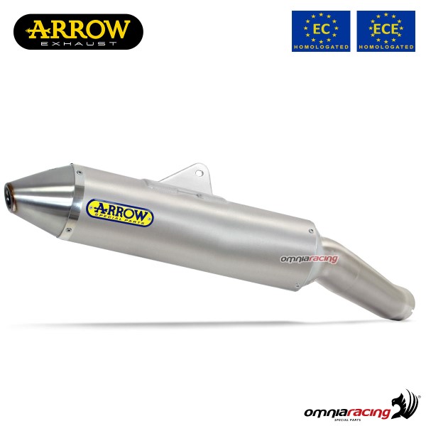 Terminale di scarico Arrow Thunder omologato in Titanio per Honda CRF250L/Rally 2017>2018