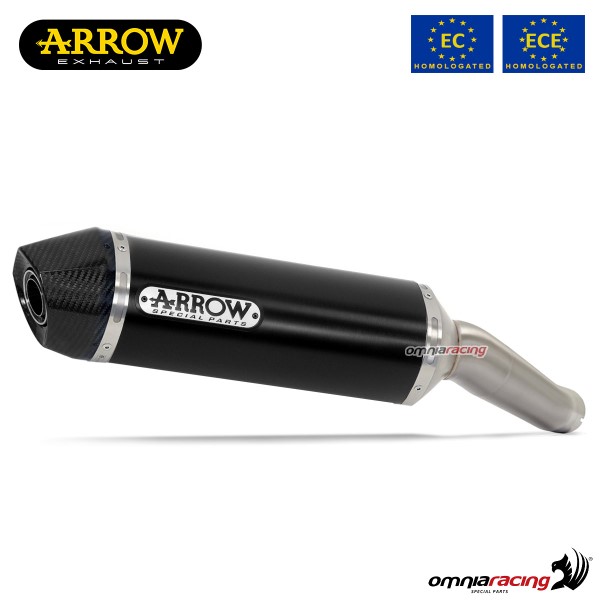 Scarico Arrow Race-Tech omologato in alluminio dark per Husqvarna 701 Enduro/Supermoto 2021>