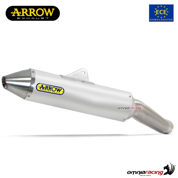 Terminale di scarico Arrow Thunder omologato in alluminio per Honda CRF300L 2021>2023
