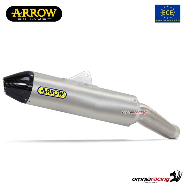 Terminale di scarico Arrow Thunder omologato in Titanio per Honda CRF300L 2021>2023