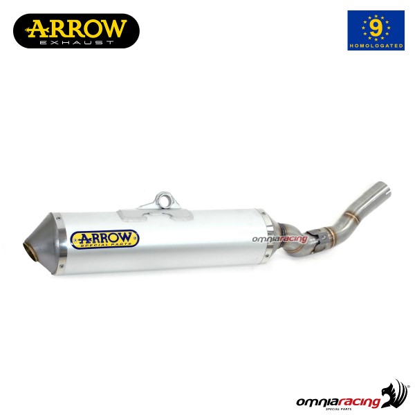 Terminale di scarico Arrow Race Tech omologato in alluminio per Honda XL650V Transalp 2000>2007