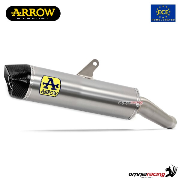 Terminale Arrow Maxi Race Tech omologato titanio per Honda Africa Twin 1100/ADV Sport 2020>2022