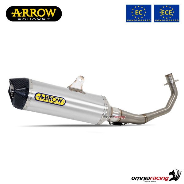 Scarico completo Arrow Race-Tech omologato in alluminio per Kymco Xciting 400i S 2019>2020