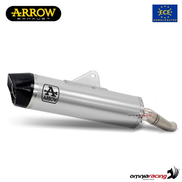 Terminale di scarico Arrow Indy Race omologato in alluminio per Honda Forza 750 2021-2023