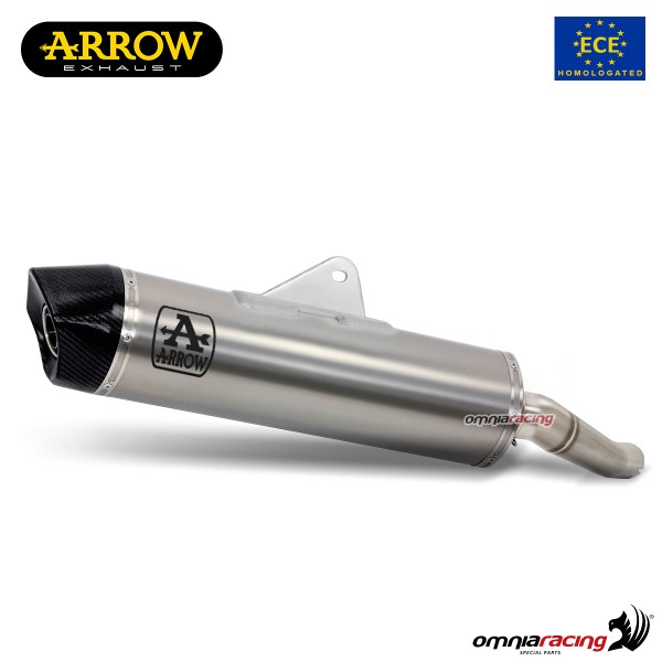 Terminale di scarico Arrow Indy Race omologato in titanio per Honda Forza 750 2021-2023