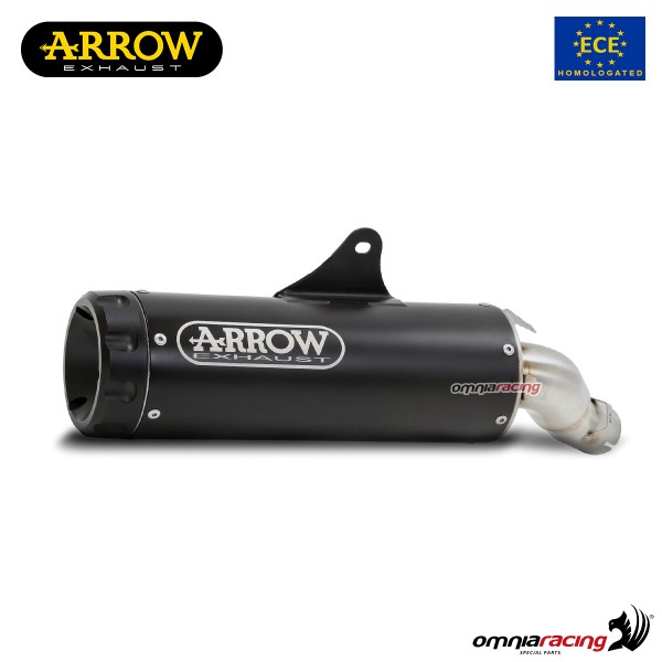 Arrow exhaust Rebel slip-on steel dark approved for Kawasaki Z900RS 2017>2020