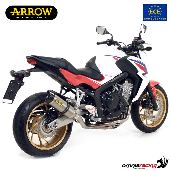 Arrow Full System Exhaust Approved in Titanium for Honda Cb650f