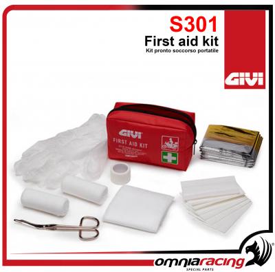 Givi S301 First Aid Kit - Kit Pronto Soccorso Portatile, a Norma DIN13167