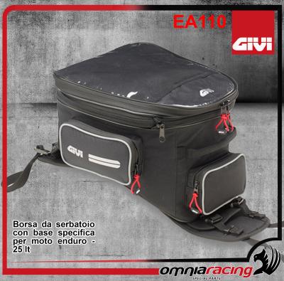 Givi Easy Bags EA110 -  Borsa da Serbatoio con Base Specifica per Moto Enduro 25 lt