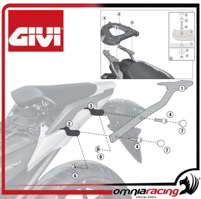 Attacco posteriore specifico Kit fissaggio per bauletti GIVI Honda NC700S / NC700X 2012 12>14