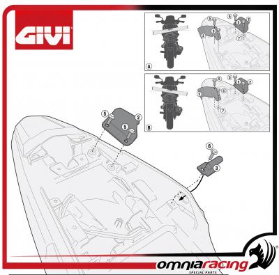 Kit Specifico per Montare PLX1121 Portavaligia laterale Givi Monokey Honda CB500X 2013 13>