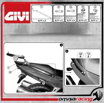 repeat collide basic Specific Rear Rack Mounting Kit for Givi Hard Cases Honda Cbr 1100 Xx 1997  97 09 - 248F - Fitment