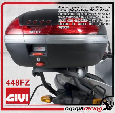 Givi Kit fissaggio - Attacco posteriore specifico per bauletti Givi Kawasaki Z1000 2007 07>09