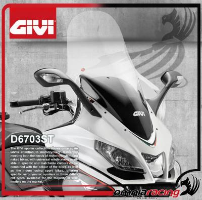 GIVI D6703ST - Parabrezza / Cupolino Specifico Trasparente 78x62cm per Aprilia SRV 850 12>13