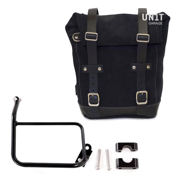 Unit Garege Black Side bag 10l-14l leather BMW R1200GS