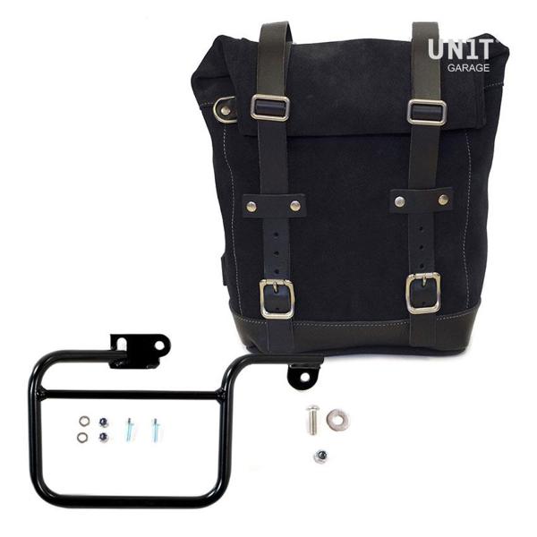 Unit Garege Black Side bag 10l-14l leather BMW K75 Marrakesh