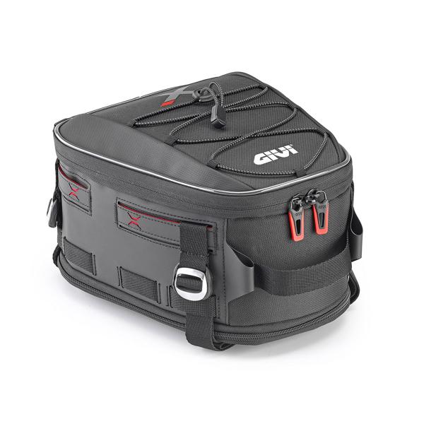 Givi waterproof black rear saddle bag extendable from 9 to 12 liters