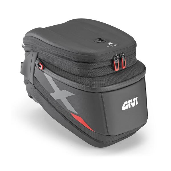 Borsa serbatoio Givi X-line Tanklock nera estensibile da 15 a 18 litri per Honda Africa Twin 1100