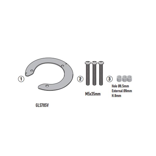 Attacco flangia borsa serbatoio Givi Tanklock Kove 510X 2024